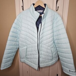 Free Country Women's Aqua Blue Puffer Jacket